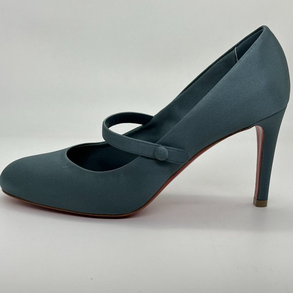 Christian Louboutin PUMPPIE WALLIS 85 Satin Mary Jane Heels Pumps Shoes - Picture 5 of 16